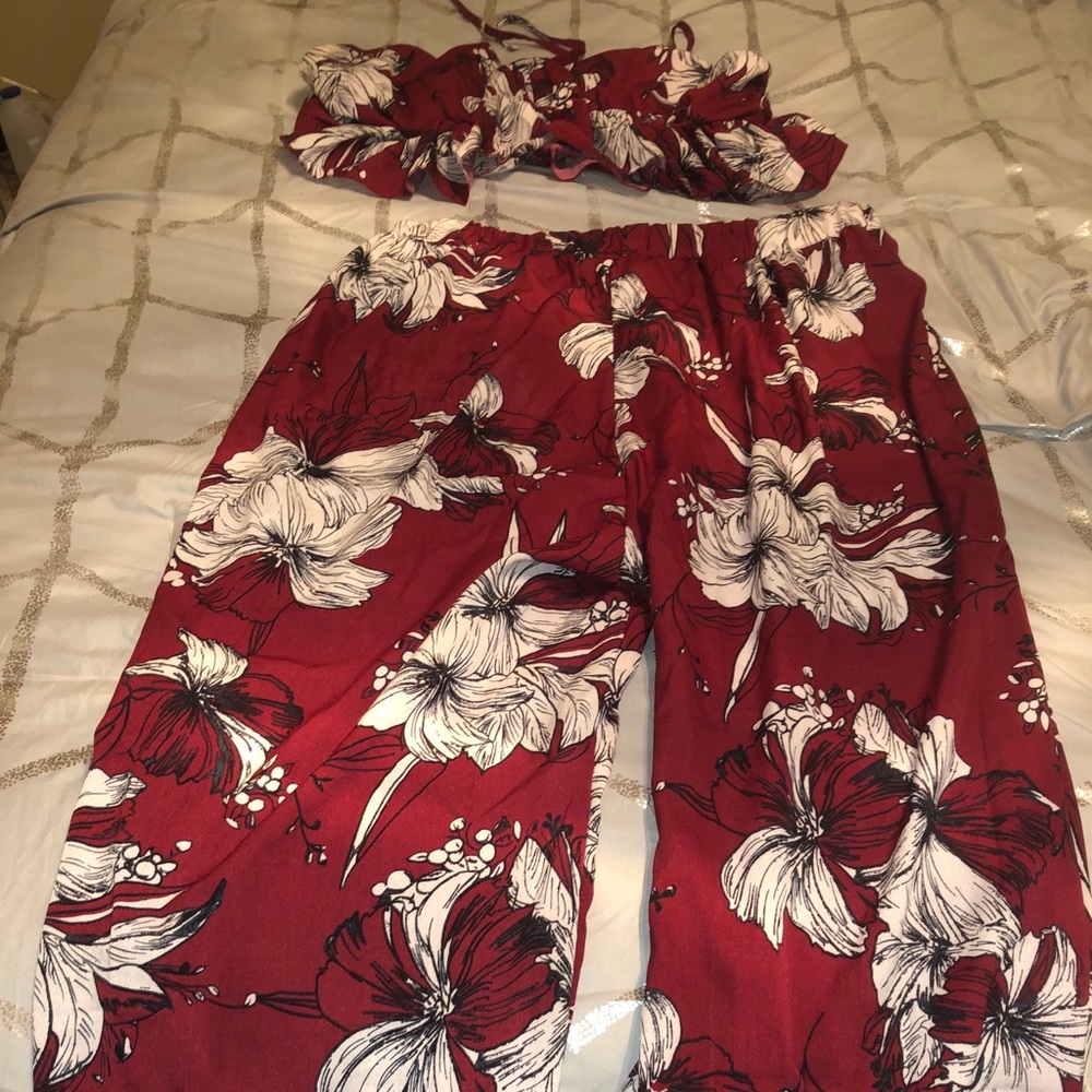 2 piece crop & pants